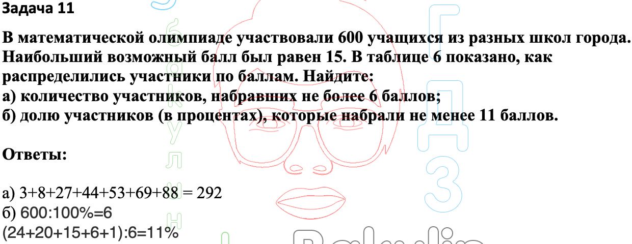 Вероятность и статистика 7 класс ященко номер