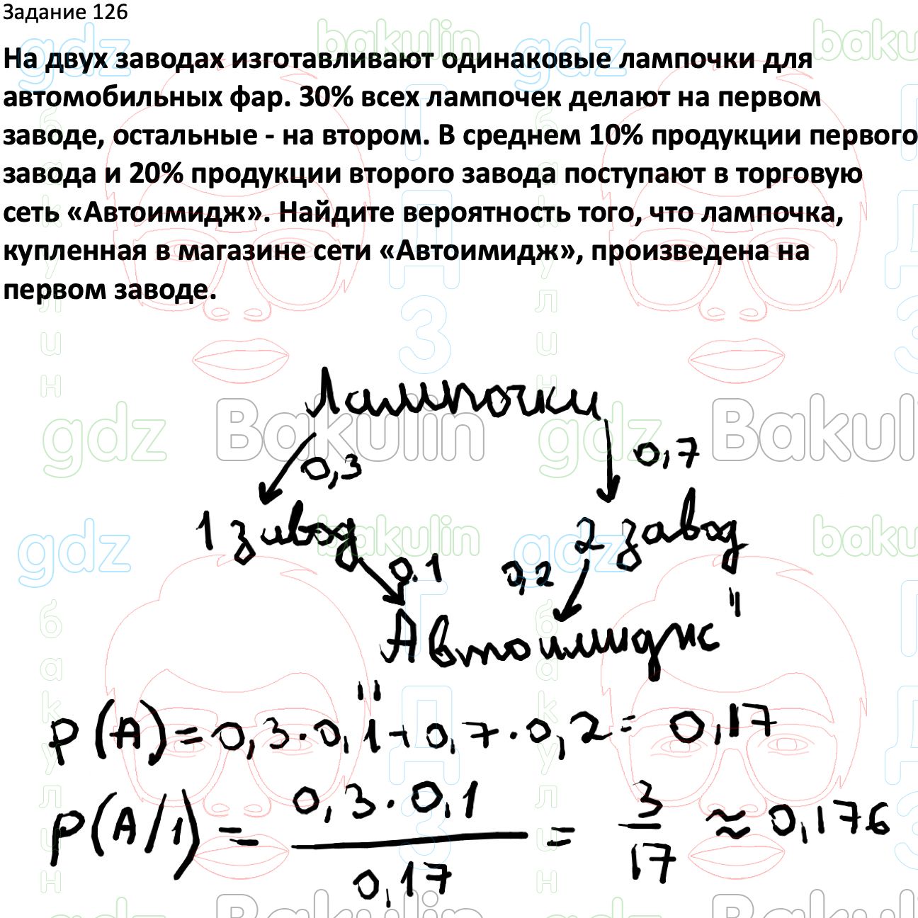 ГДЗ Вероятность и статистика 7-9 класс Высоцкий, Ященко 2023 ФГОС, Решение,  Часть 2, Задания, 126