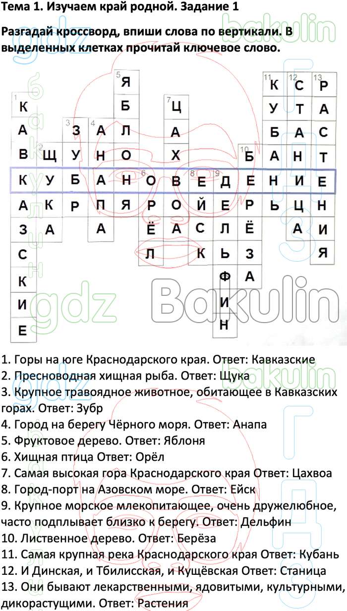 ответы кубановедение 3 класс рабочая тетрадь ответы науменко матвеева гдз (96) фото