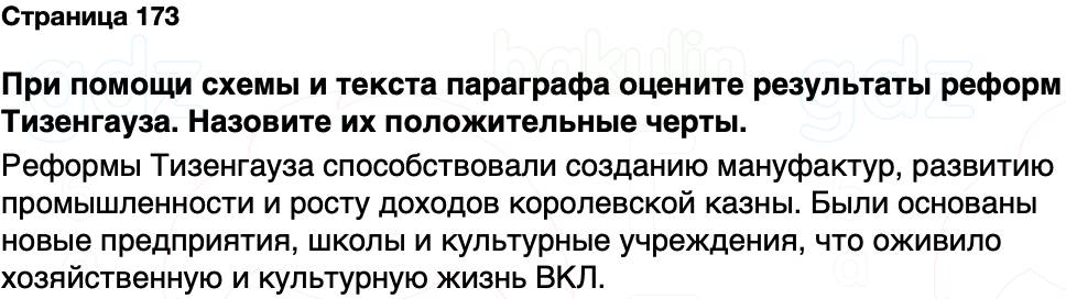 ГДЗ История Беларуси 7 класс Воронин Страница 173
