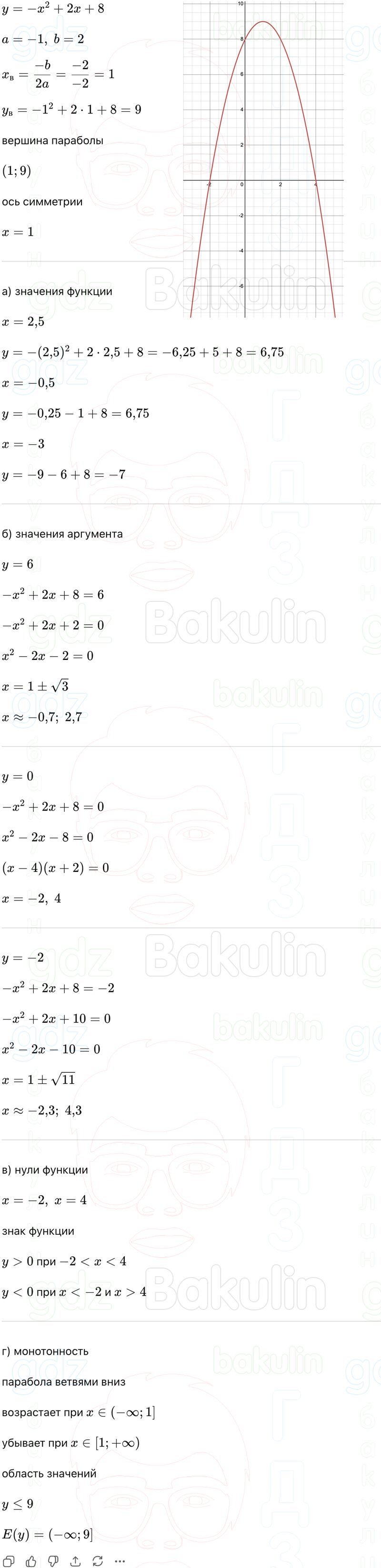 ГДЗ Алгебра 9 класс Макарычев, Теляковский 2025 Номера 151