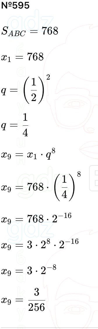 ГДЗ Алгебра 9 класс Макарычев, Теляковский 2025 Номера 595