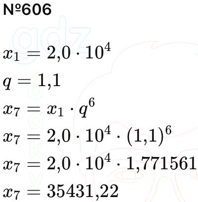 ГДЗ Алгебра 9 класс Макарычев, Теляковский 2025 Номера 606