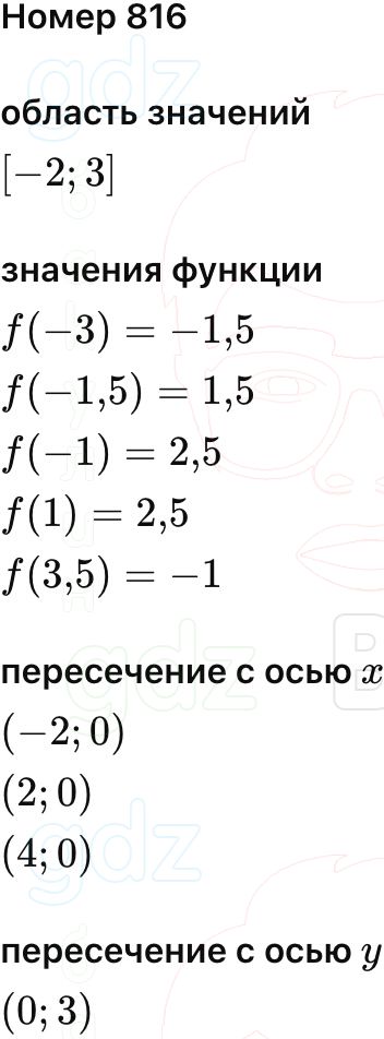 ГДЗ Алгебра 9 класс Макарычев, Теляковский 2025 Номера 816