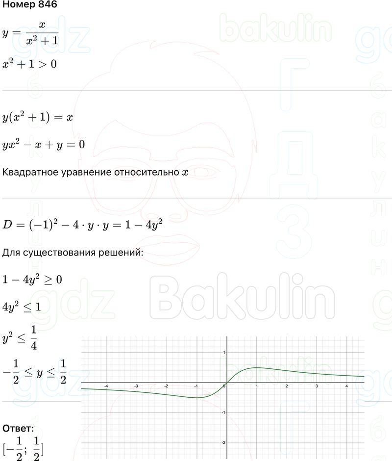 ГДЗ Алгебра 9 класс Макарычев, Теляковский 2025 Номера 846