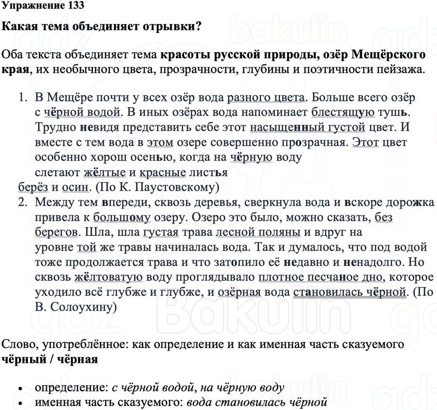 ГДЗ Русский язык 8 класс Ладыженская Упражнение 133
