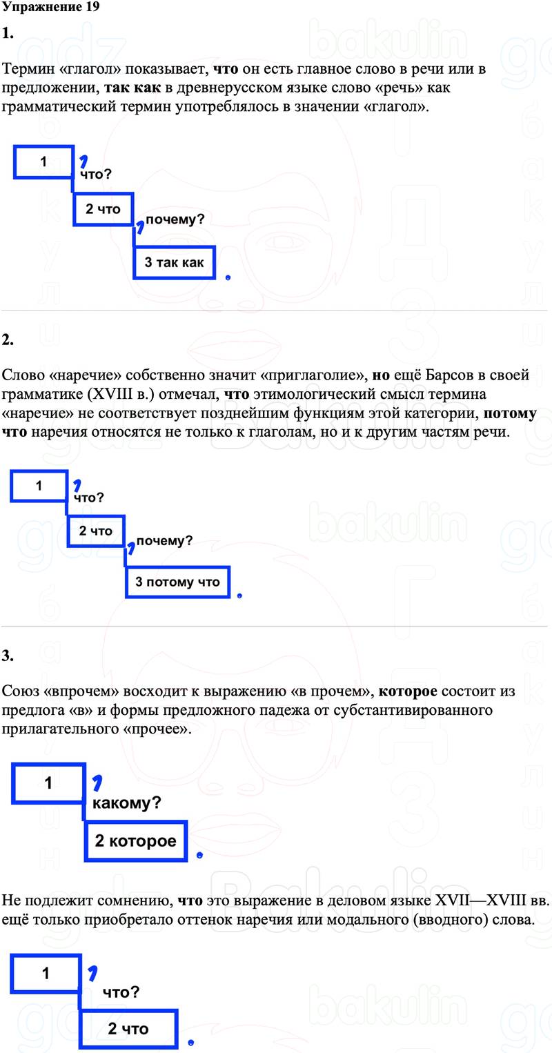 ГДЗ Русский язык 8 класс Ладыженская Упражнение 19