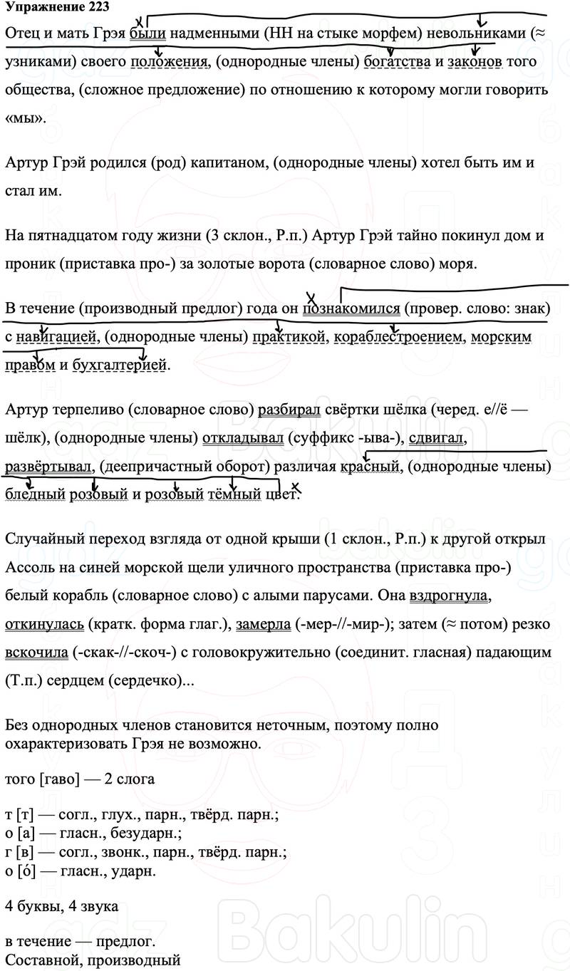 ГДЗ Русский язык 8 класс Ладыженская Упражнение 223