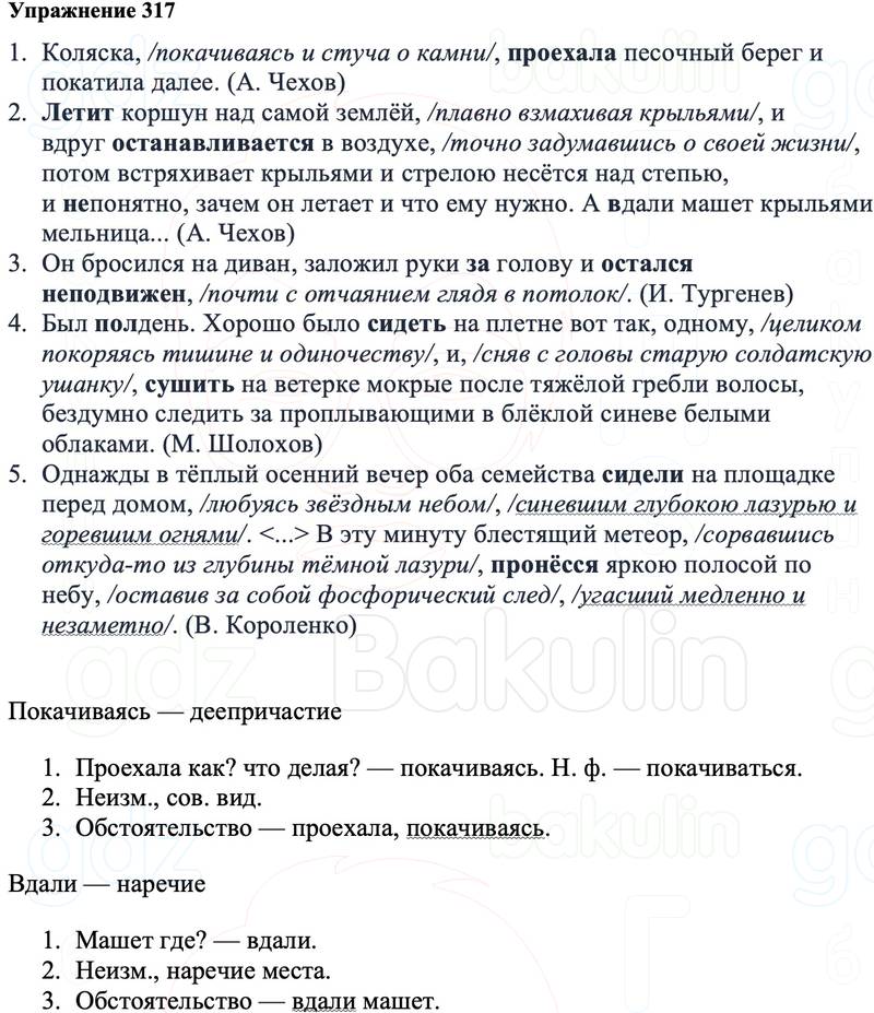 ГДЗ Русский язык 8 класс Ладыженская Упражнение 317