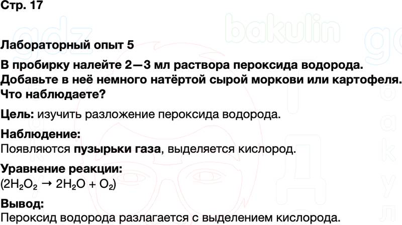 ГДЗ по химии 9 класс к учебнику Габриелян Остроумов Сладков Страница 17