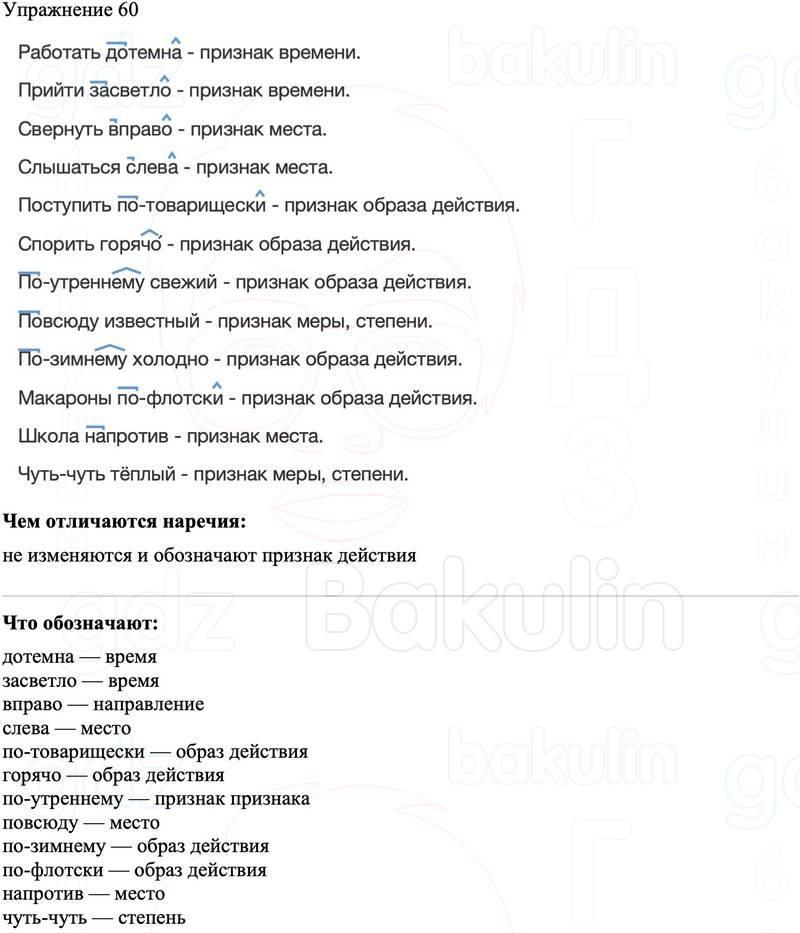 ГДЗ Русский язык 8 класс Бархударов Учебник Упражнение 60