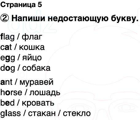 ГДЗ Английский язык 2 класс Быкова, Поспелова Spotlight Сборник упражнений Страница 5