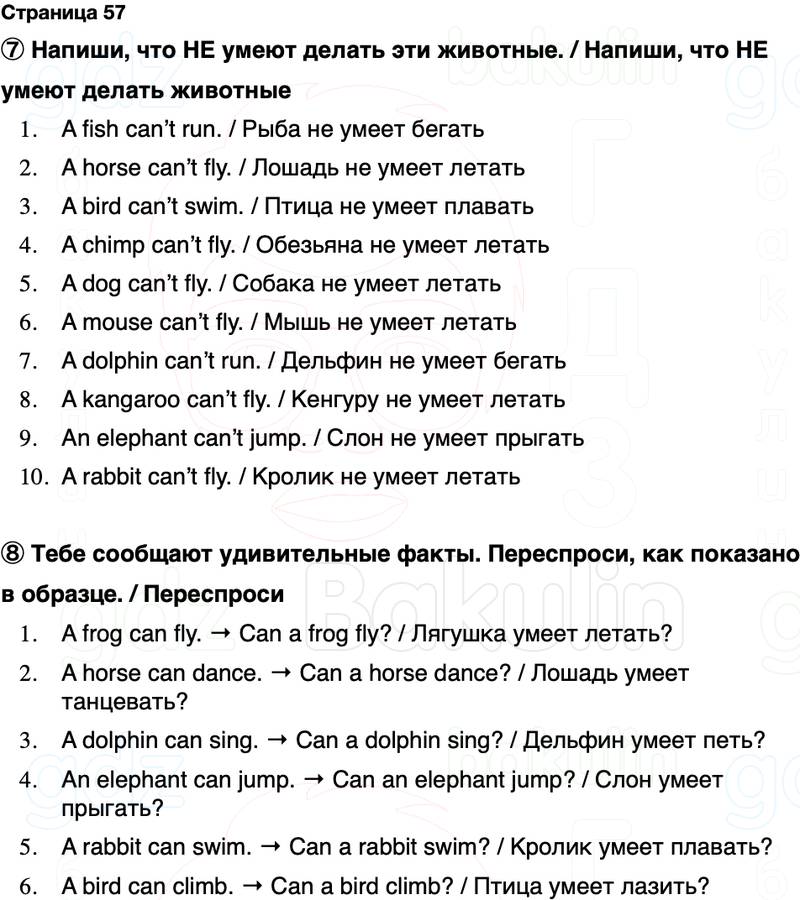 ГДЗ Английский язык 2 класс Быкова, Поспелова Spotlight Сборник упражнений Страница 57