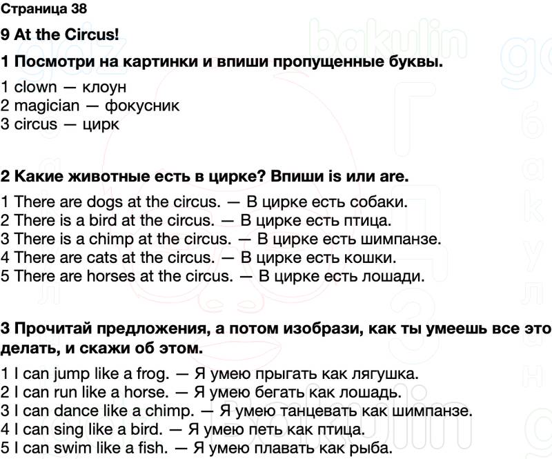 ГДЗ рабочая тетрадь Spotlight Английский язык 2 класс Быкова, Дули Страница 38