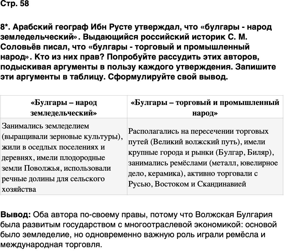 ГДЗ История нашего края Республика Татарстан 5 класс Салихов Страница 58