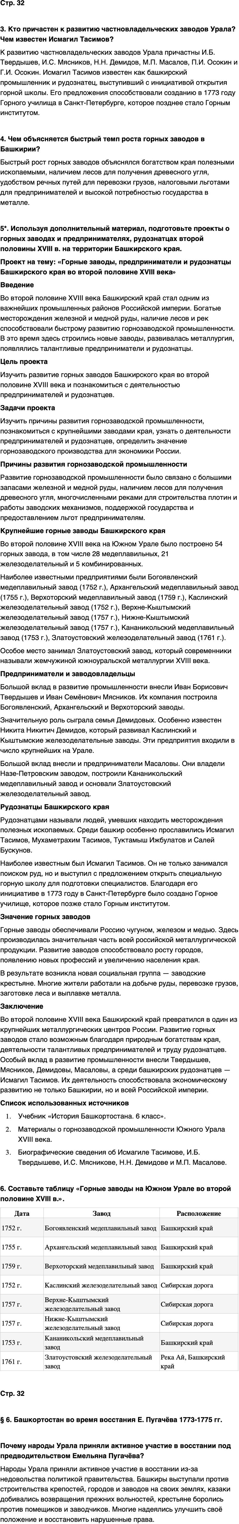 ГДЗ История нашего края Республика Башкортостан 6-7 класс Азнабаев Страница 32