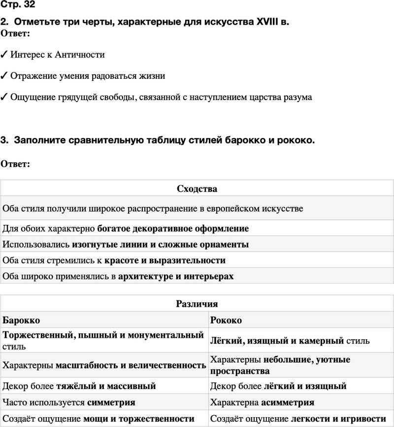 ГДЗ История Тетрадь-тренажер 8 класс Ведюшкин, Бовыкин Страница 32
