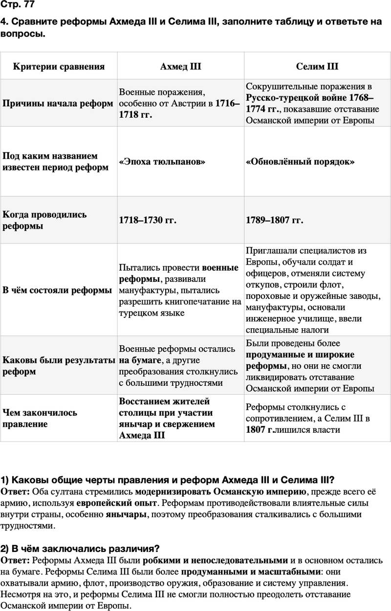 ГДЗ История Тетрадь-тренажер 8 класс Ведюшкин, Бовыкин Страница 77