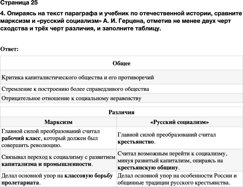 ГДЗ История Тетрадь-тренажер 9 класс Медяков, Дударев Страница 25
