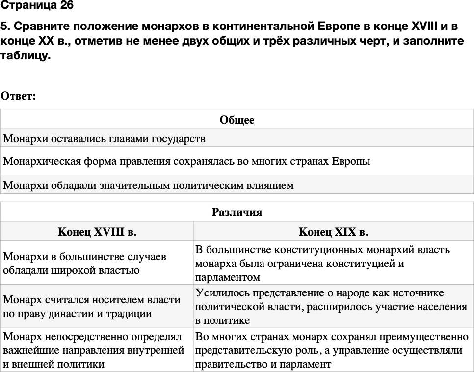 ГДЗ История Тетрадь-тренажер 9 класс Медяков, Дударев Страница 26