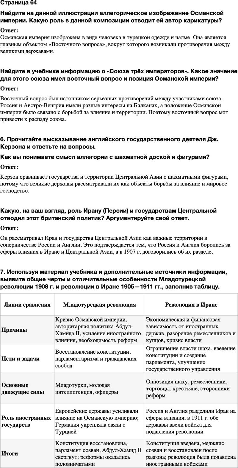 ГДЗ История Тетрадь-тренажер 9 класс Медяков, Дударев Страница 64
