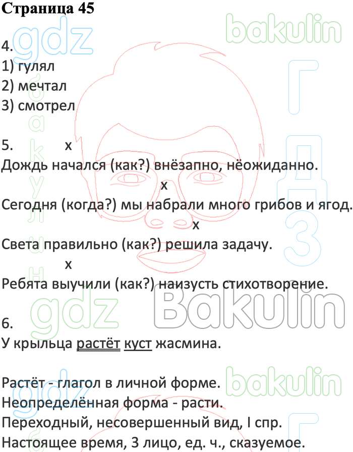 Контрольная по русскому 4 класс петленко