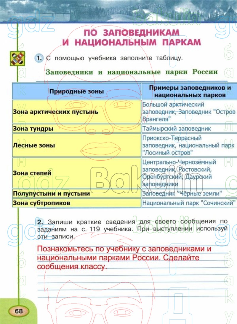 гдз окружающий мир рабочая тетрадь 4 класс 1 часть перспектива гдз (99) фото