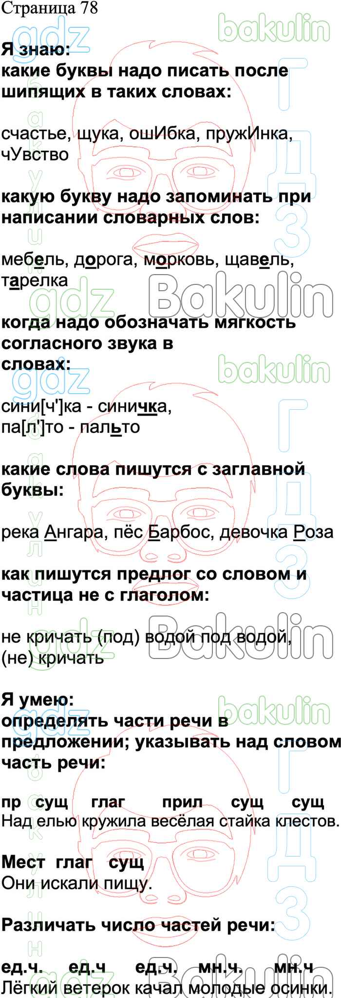 ГДЗ проверочные работы по русскому языку 2 класс Канакина, Щеголева Школа  России решебник ответы онлайн, Решение, Страницы, 78