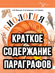 Краткий пересказ параграфов Биология 8 класс Пасечник краткое содержание учебника